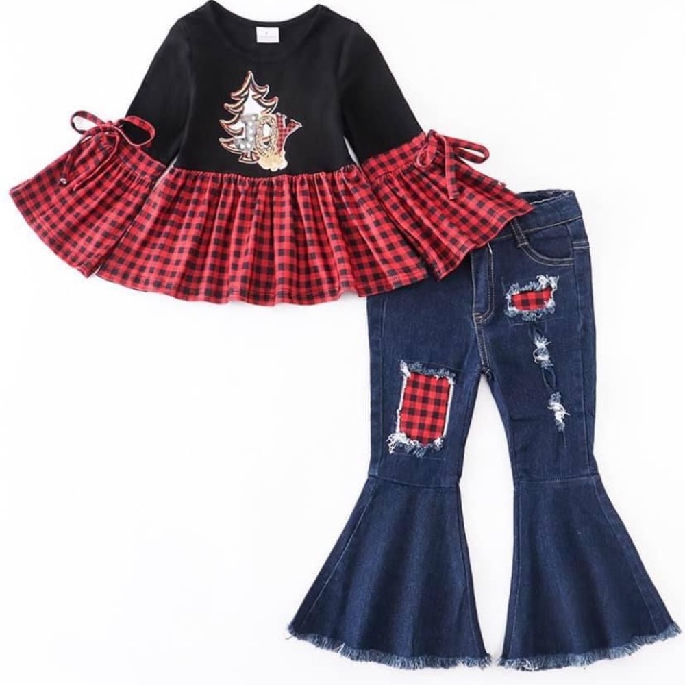 Joy denim set size 8-9 youth